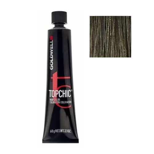 Стойкая профессиональная краска для волос - Goldwell Topchic Hair Color Coloration 7NN (Русый)